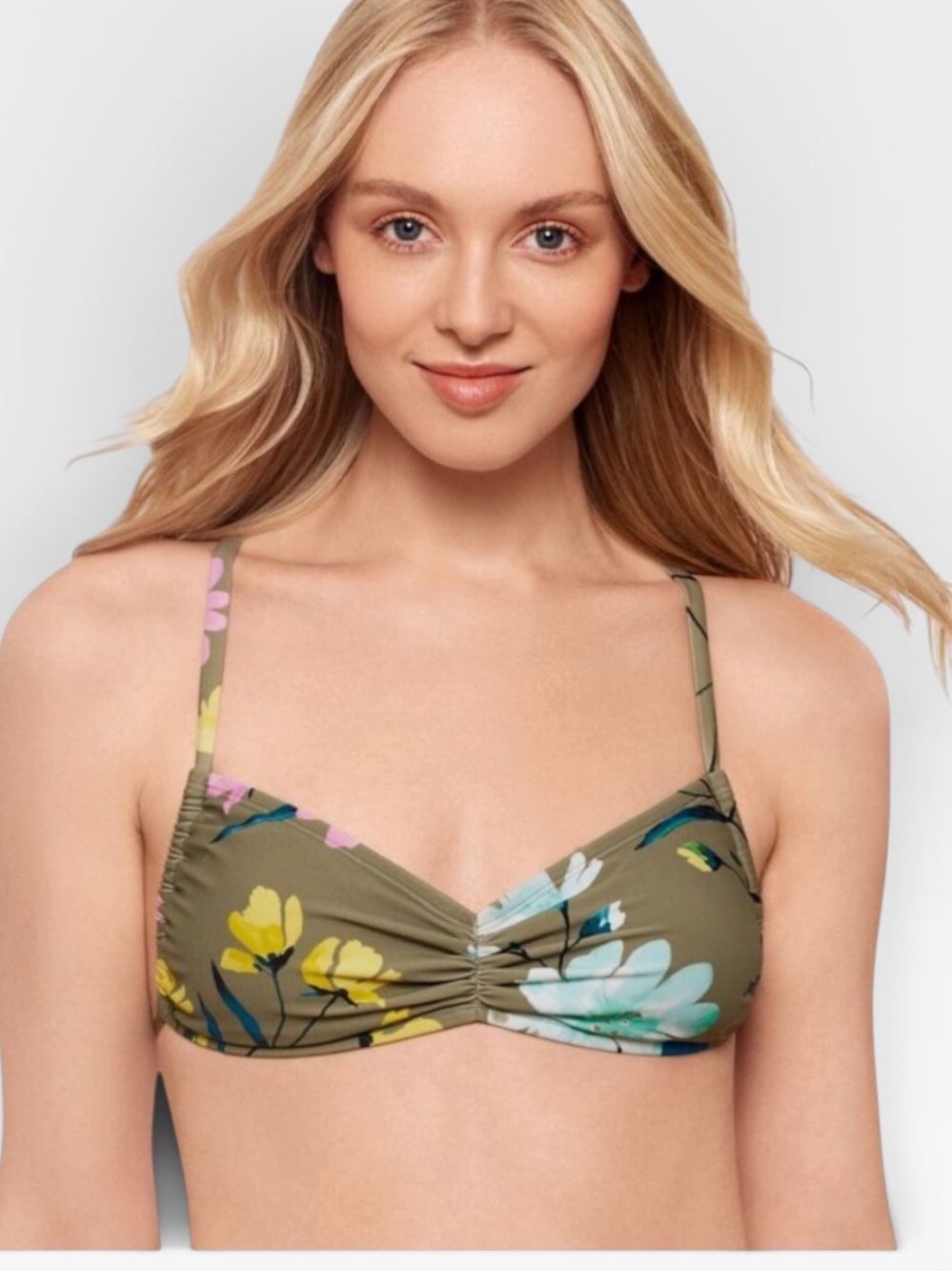 Salt + Cove Bikini Top NWT | Floral Bralette Sweetheart Swim Top | Size Small